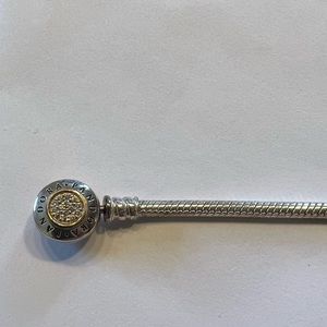 Pandora 14k gold bracelet 6.3 size
